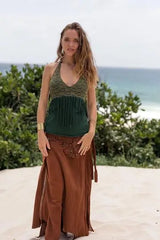 Forest Gypsy Skirt in Brown